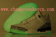 www.newsneakerswholesale.com Air Jordan 3 Glow In The Dark shoes jorda